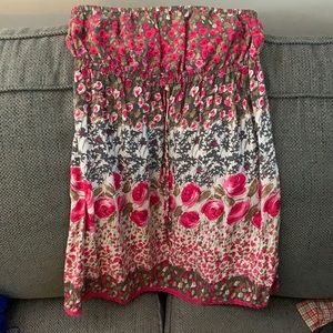 Strapless summer dress